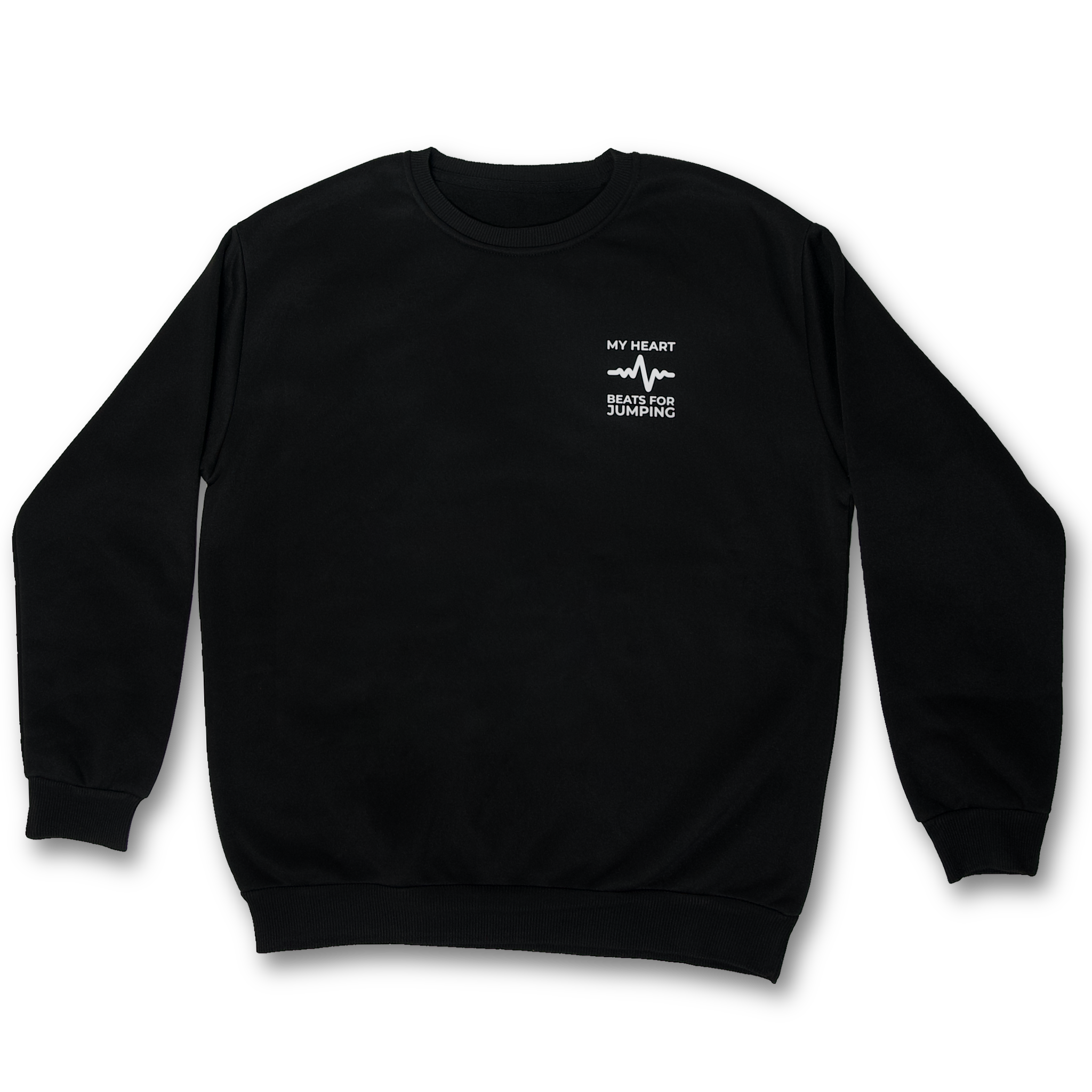 Black sweatshirt BEAT without a hood | Jumping® Fitness Black sweatshirt BEAT without a hood | Jumping® Fitness