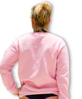 Pink sports sweatshirt without a hood - premium  from Jumping® Fitness - Just €35.30! Shop now at Jumping® Fitness
