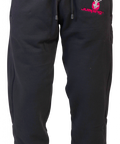 Men's black sweatpants with a pink logo - premium  from Jumping® Fitness - Just €39.60! Shop now at Jumping® Fitness