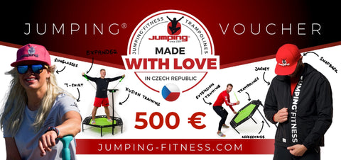 Voucher 500 € - premium  from Jumping® Fitness - Just €500! Shop now at Jumping® Fitness