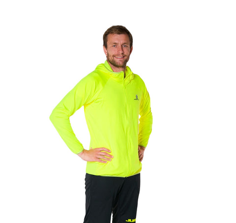 Men's hoodie neon yellow - premium  from Jumping® Fitness - Just €15.20! Shop now at Jumping® Fitness