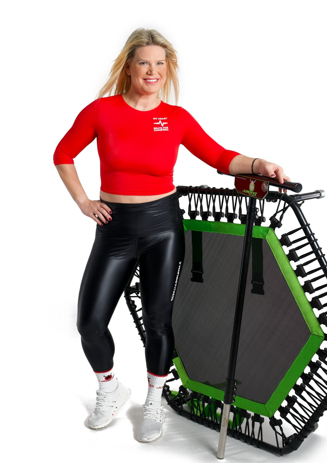Red CROP TOP BEAT with long sleeves - premium  from Jumping® Fitness - Just €35! Shop now at Jumping® Fitness