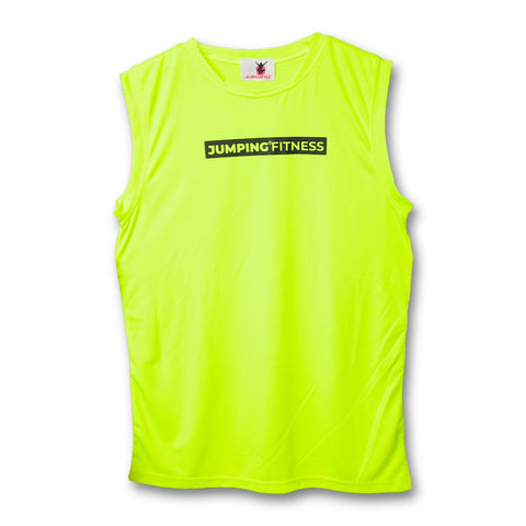 Men's yellow tank top COOLMAX - premium  from Jumping® Fitness - Just €19.60! Shop now at Jumping® Fitness