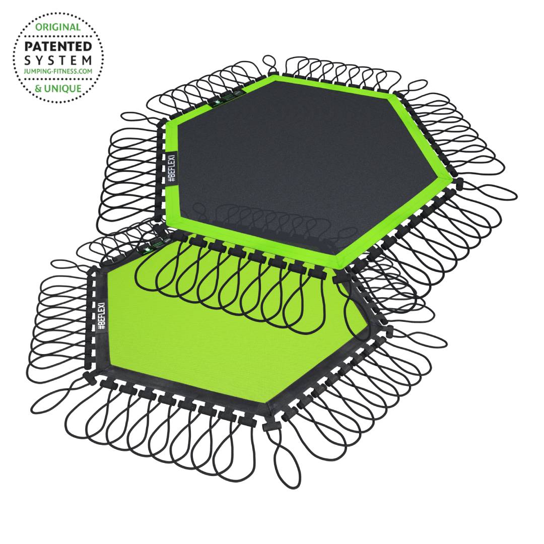 Complete - Trampoline Mat FLEXI with rubber ropes | Jumping® Fitness