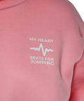 Pink hoodie BEAT - premium  from Jumping® Fitness - Just €37.60! Shop now at Jumping® Fitness