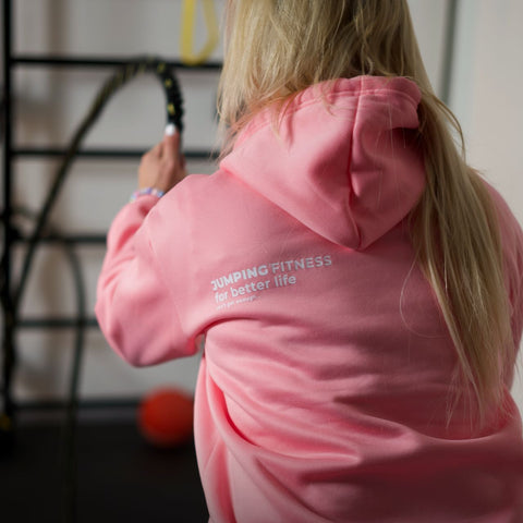 Pink hoodie BEAT - premium  from Jumping® Fitness - Just €37.60! Shop now at Jumping® Fitness