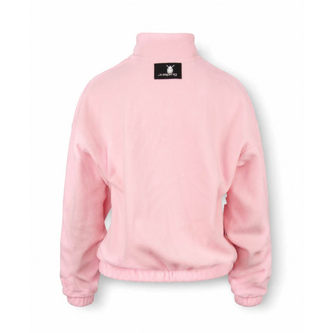 Pink Zip-Neck Sweatshirt CAN'T GET ENOUGH