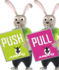 Self-adhesive sticker PUSH / PULL on your door - premium  from Jumping® Fitness - Just €5.25! Shop now at Jumping® Fitness
