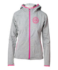Gray hoodie with pink details - premium  from Jumping® Fitness - Just €28! Shop now at Jumping® Fitness