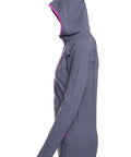 Dark gray hoodie with pink details - Premium  from Jumping® Fitness - Just $28.00! Shop now at Jumping® Fitness