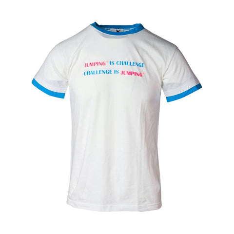 Men's white T-shirt with short sleeves - Premium  from Jumping® Fitness - Just $11.60! Shop now at Jumping® Fitness