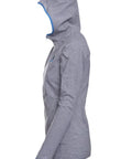 Grey hoodie with turquoise details - Premium  from Jumping® Fitness - Just $28.00! Shop now at Jumping® Fitness